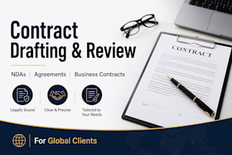 draft and review contracts ndas and business agreements