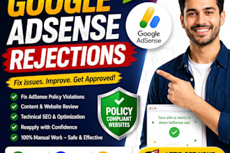 solve your google adsense rejection problems, fix ads txt issues