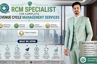 provide medical billing, rcm, denial management, and claim follow up services