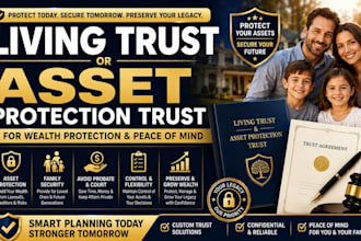 set up a living trust or asset protection trust for wealth protection