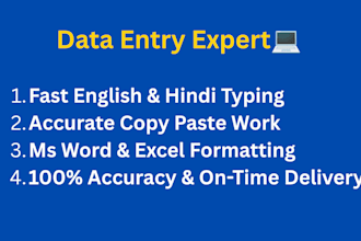 do professional data entry and fast typing work