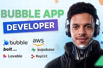 build bubble app, ai saas mvp bubble app developer web application