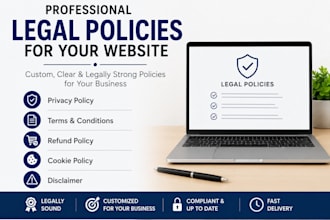 write website terms and conditions and privacy policy