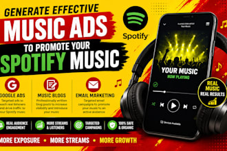 generate effective music ads to promote your spotify music