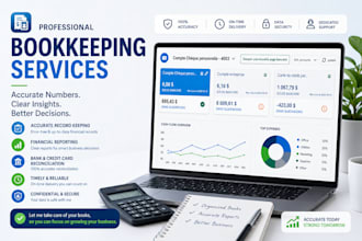 accountant and bookkeeper qbo, wave, bookkeeping, reconcile, clean up