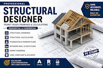 review and provide structural pe stamp for permit approval