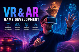 develop VR and ar games in unity