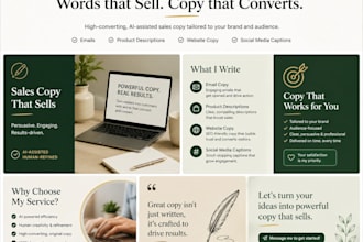 write ai assisted sales copy for your business
