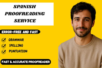 provide fast and professional spanish proofreading services
