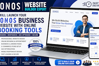 design and launch ionos business website online booking tools