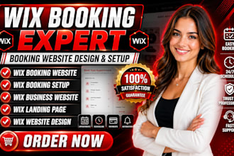 build wix website design, wix booking website rebuild wix business website page