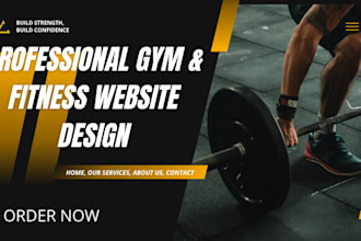 create a yoga, fitness or gym website