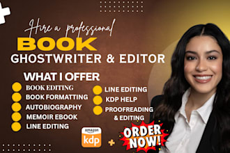 memoir ghostwriter autobiography biography nonfiction ebook writer