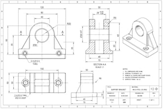 create precise 2d mechanical autocad drawings