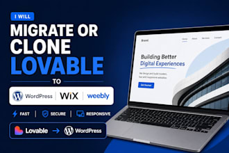 migrate or clone lovable to wix, wordpress, weebly, v0, lovable to wordpress