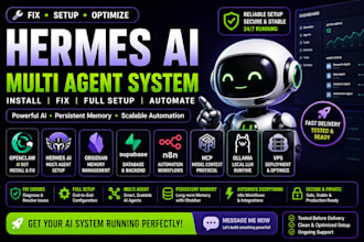 fix setup hermes ai multi agent obsidian memory supabase n8n mcp ollama vps