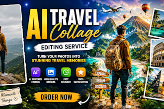 turn your photo into a realistic travel destination college