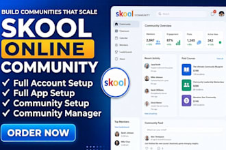 setup skool online course skool community skool manager online skool community
