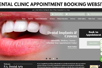 dental appointment booking website dentist website redesign wix dentist website