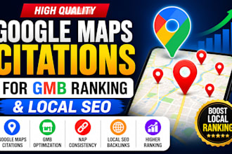 build google maps citations for gmb ranking and local SEO