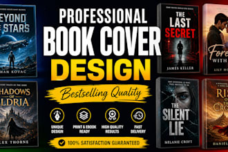 do book cover design, ebook cover, kindle cover, paperback cover for amazon kdp