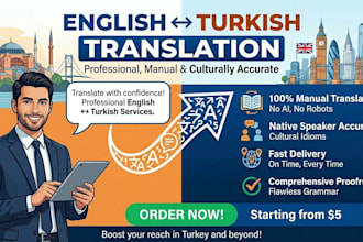 translate english to turkish and turkish to english