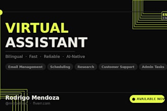 be your bilingual virtual assistant and handle tasks