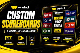 design whatnot card break boards and animated overlays for tcg and sports break