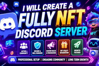 create a fully custom nft discord server