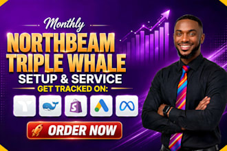 triple whale setup, northbeam tracking setup meta ads shopify ROI, roas tracking