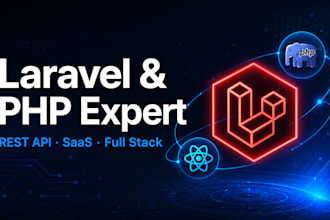build laravel PHP rest API and saas web application