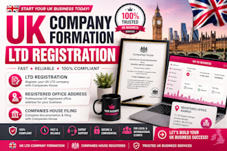 do UK company formation ltd registration with registered office address