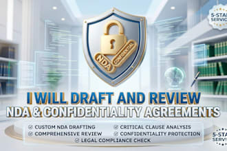 draft and review nda and confidentiality agreements