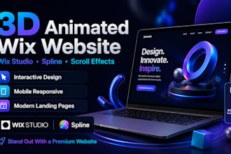 create 3d animated wix website interactive 3d wix studio threejs scrolltrigger