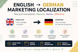 translate and localize english marketing content into german