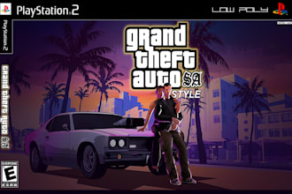 make a ps2 gta san andreas style low poly character