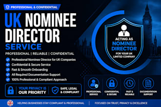 offer UK company nominee director and shareholder service for UK companies