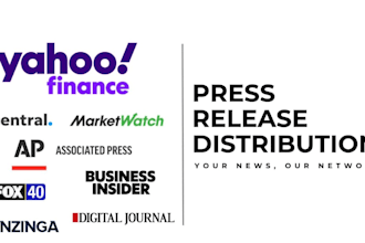 do press release distribution on yahoo finance