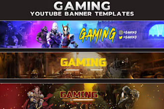 design custom youtube thumbnails, channel art, banner, icon, full branding setup
