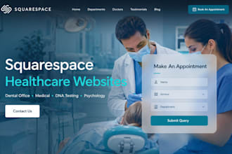 design squarespace dental office website medical dna testing website psychology
