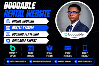 build booqable rental website, online booking, rental system, booking platform