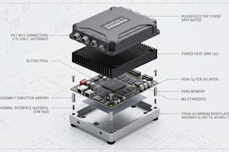 design industrial grade spartan 7 xc7s50  fpga hardware and pcb