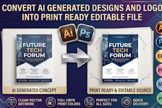 convert ai generated designs into print ready editable file