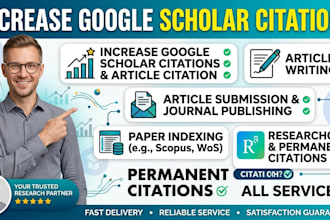 increase google scholar article citations, journals, using researchgate