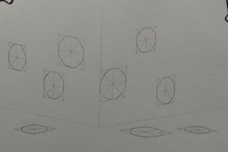 draw perspective drawing architectural sketch and concept art