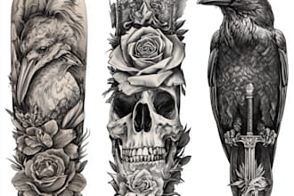 design a bold custom tattoo artwork