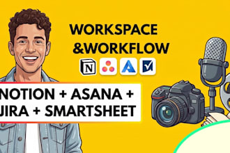 notion template design notion dashboard notion automation asana jira smartsheet