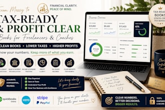 clean messy freelance and coaching books into tax ready profit clarity records
