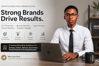 do art direction, brand identity, logo design and visual strategy