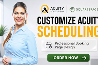 setup and write acuity scheduling custom CSS to customize booking page